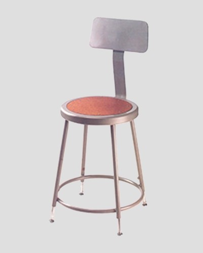 Industrial Stool with Adjustable Backrest